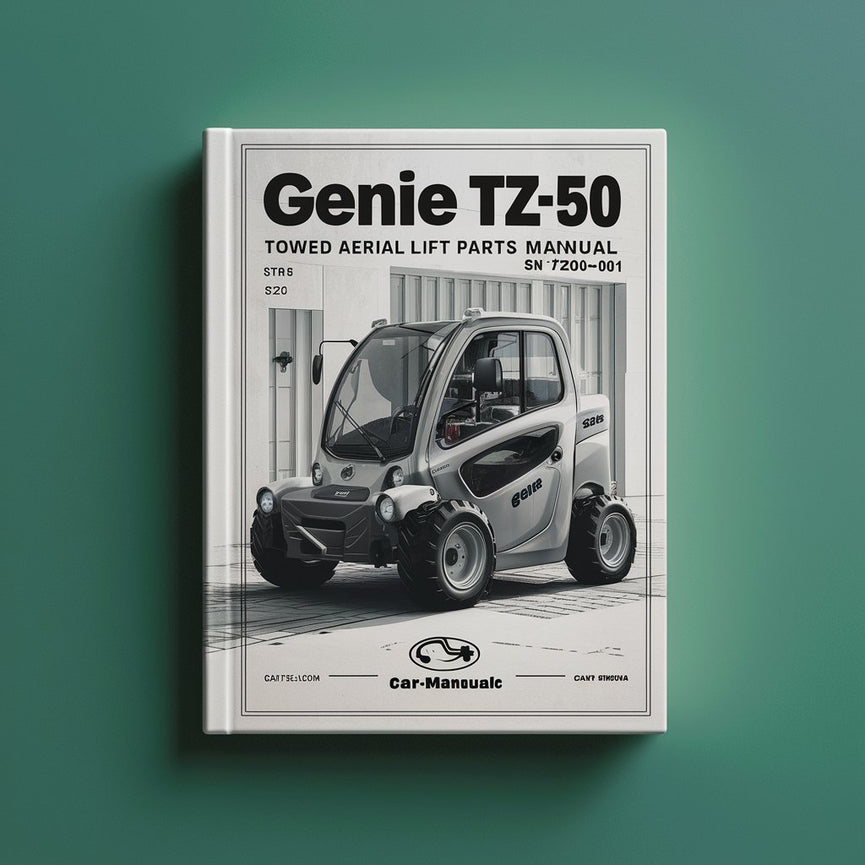 Genie TZ-50 Towed Aerial Lift Parts Manual (Serial Number Range: from SN TZ5004-001)