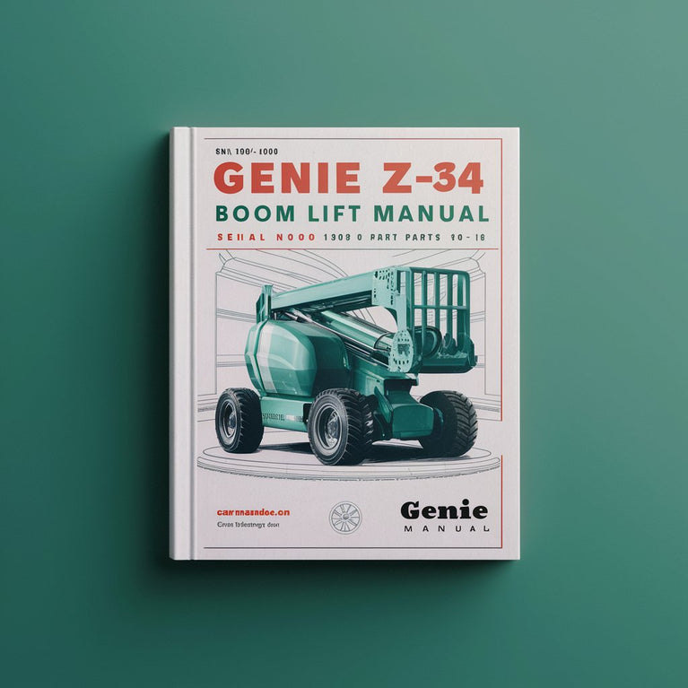 Manual de piezas del elevador de pluma Genie Z-60 Z-34 (rango de números de serie: de SN 1090 a 4000)