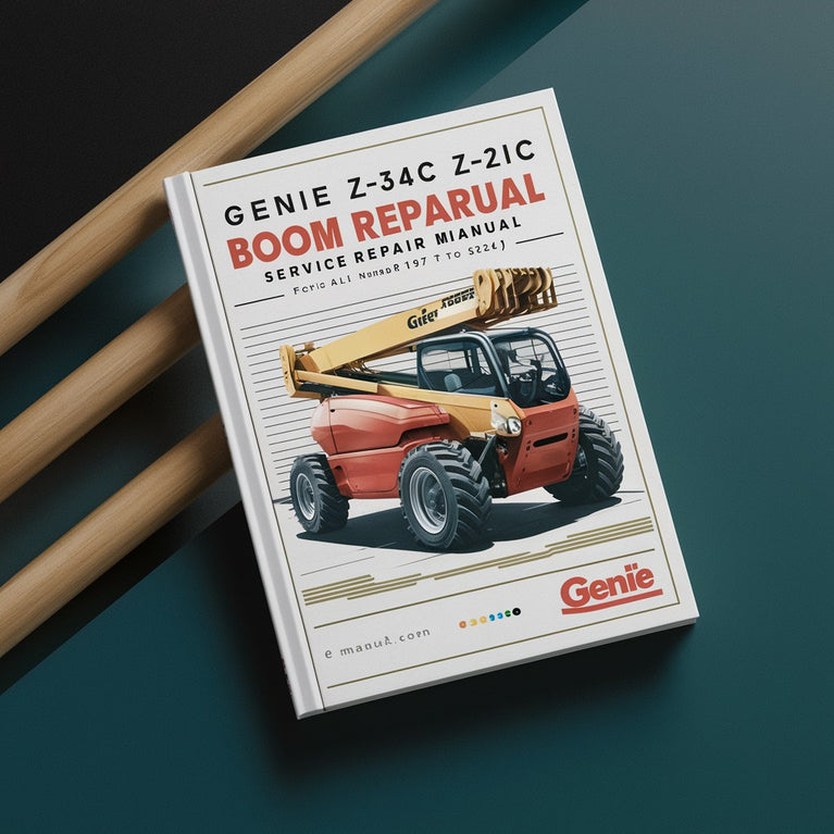 Genie Z-34IC Z-22IC Boom Lift Service Repair Manual (from serial number 1187 to 3241)