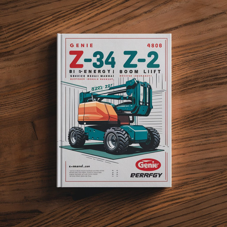 Genie Z-34 Z-22 Bi-Energy Power Boom Lift Service Repair Manual (before serial number 4800)