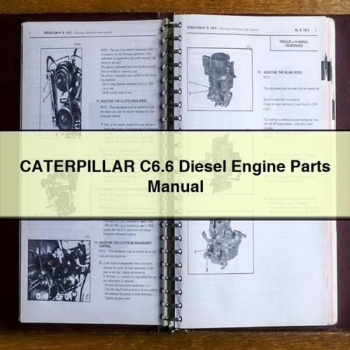 Manual de piezas del motor diésel CATERPILLAR C6.6