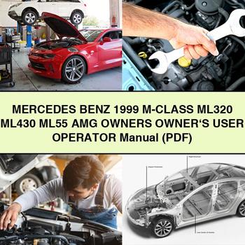 Mercedes Benz 1999 M-Class ML320 ML430 ML55 AMG Owners Owner's User Operator Manual (PDF)