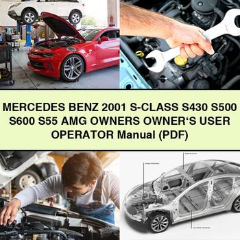 Mercedes Benz 2001 S-Class S430 S500 S600 S55 AMG Owners Owner's User Operator Manual (PDF)