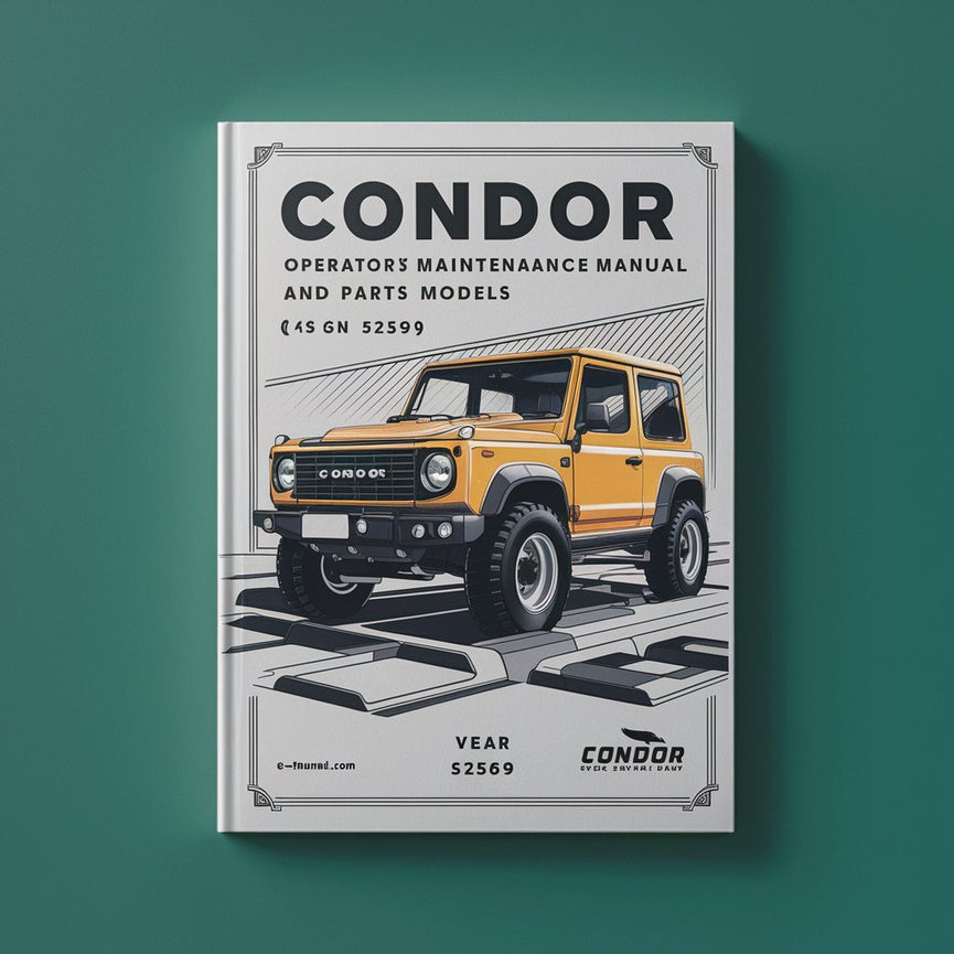 Condor Operator‘s Maintenance And Parts Manual models 46Q8  (S/N 5259)