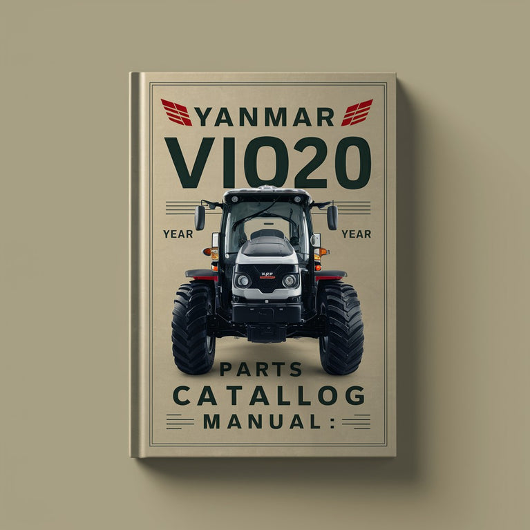 Manual del catálogo de piezas de Yanmar VIO20