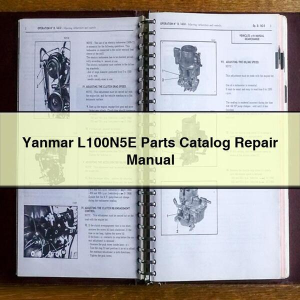 Catálogo de piezas de Yanmar L100N5E Manual de reparación