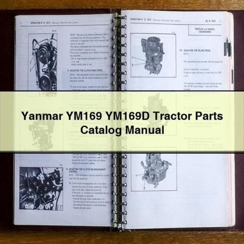 Manuel du catalogue des pièces détachées du tracteur Yanmar YM169 YM169D