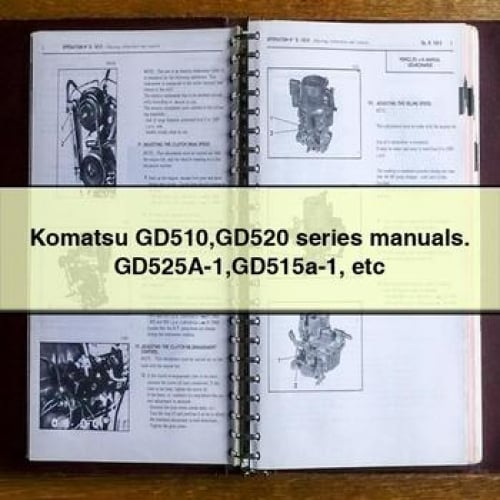 Manuales de las series Komatsu GD510 y GD520. GD525A-1 GD515a-1 etc.