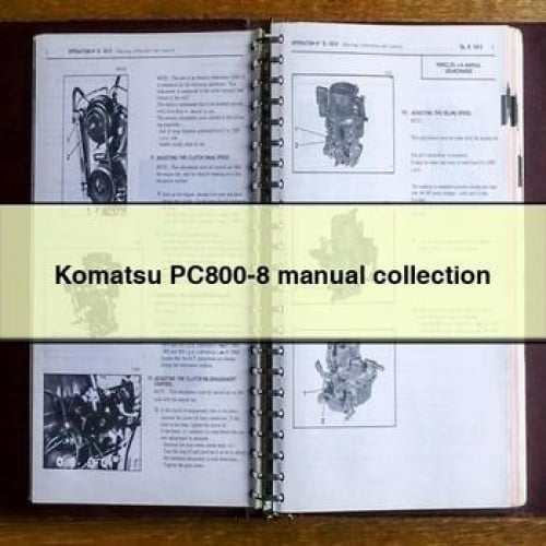 Colección de manuales de la Komatsu PC800-8