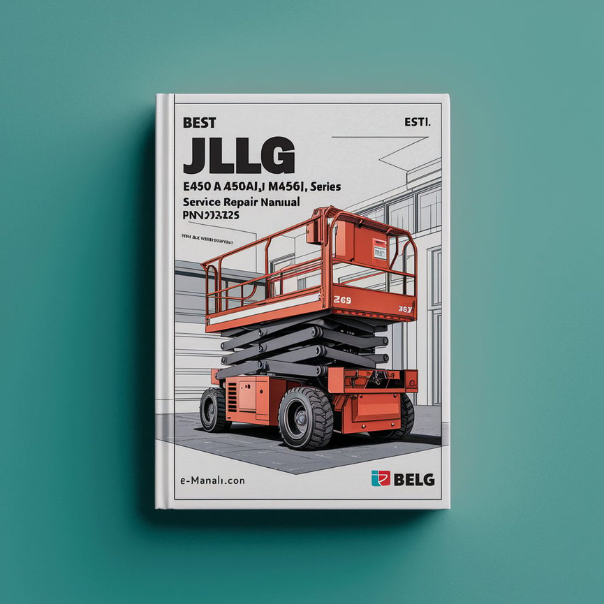 Manual de reparación y servicio de elevadores de tijera de la serie JLG E450A, E450AJ, M450A y M450AJ (N.º de pieza: 3121829)