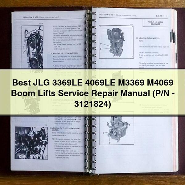 Best JLG 3369LE 4069LE M3369 M4069 Boom Lifts Service Repair Manual (P/N-3121824)