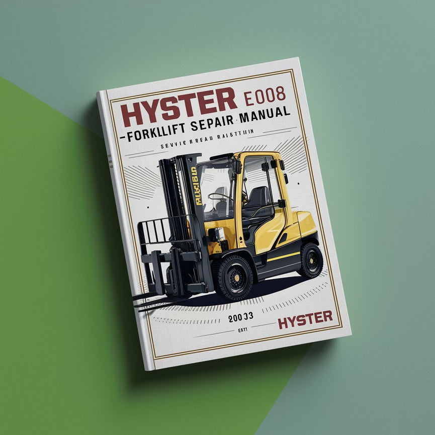 Manual de servicio y reparación de la carretilla elevadora Hyster E008 (H32.00F Europa)