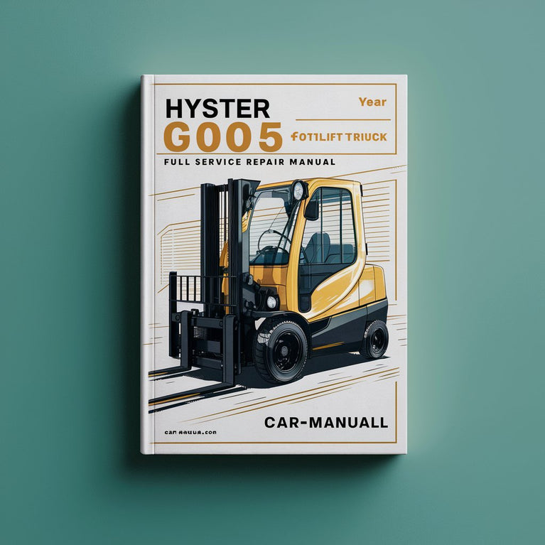 Manual de servicio y reparación completo de la carretilla elevadora Hyster G005 (H110XL)