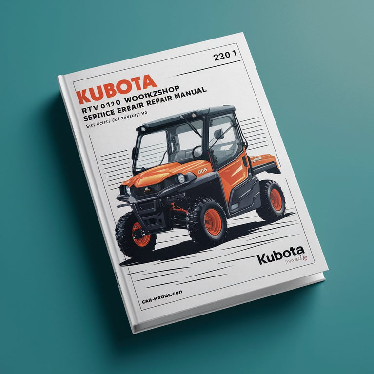 Manuel de réparation et d'entretien d'atelier Kubota RTV 900 1100 2 en 1