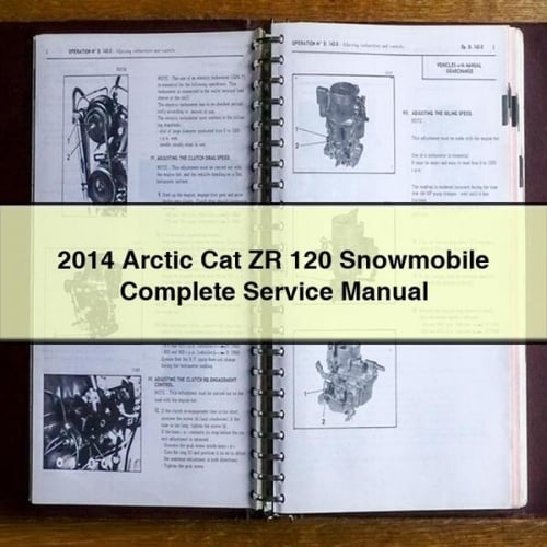 Manuel de réparation et d'entretien complet de la motoneige Arctic Cat ZR 120 2014