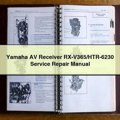 Yamaha RX-V365/HTR-6230 AV Receiver Service Repair Manual