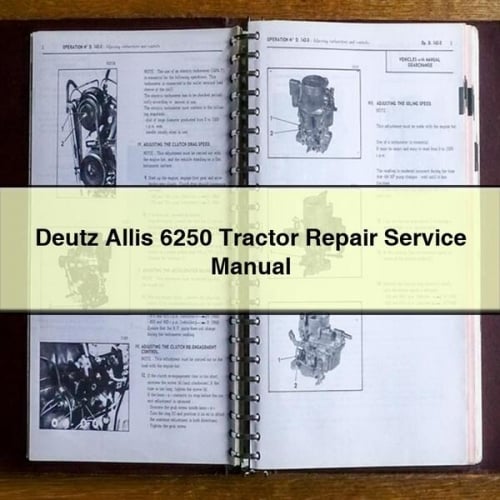 Manual de servicio y reparación del tractor Deutz Allis 6250