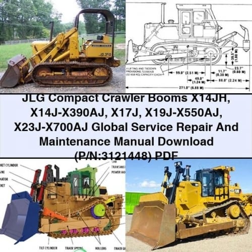 JLG Compact Crawler Booms Service and Maintenance Manual (P/N: 3121448)