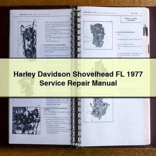 Manuel de réparation et d'entretien de la Harley Davidson Shovelhead FL 1977