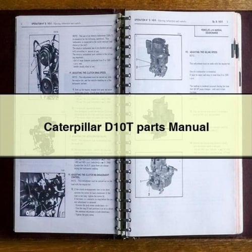 Manual de piezas de Caterpillar D10T