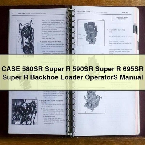 CASE 580SR Super R 590SR Super R 695SR Super R BACKHOE Loader OperatorS Manual PDF Download