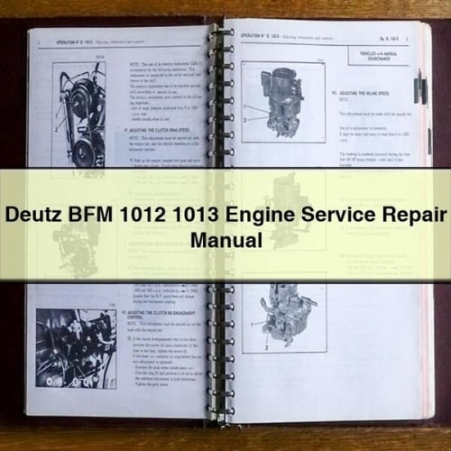 Deutz BFM 1012 1013 Engine Service Repair Manual PDF Download