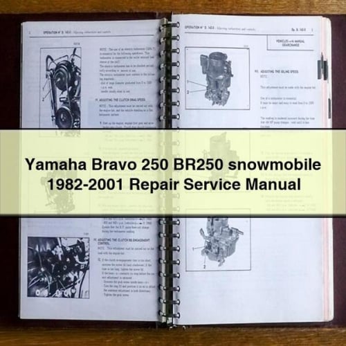 Yamaha Bravo 250 (BR250) Snowmobile Repair Manual (1982-2001)