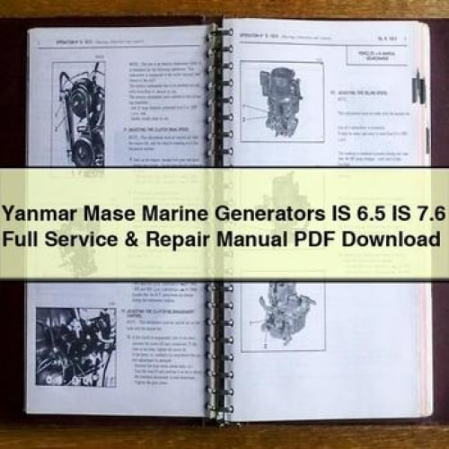 Manuel complet de réparation et d'entretien des générateurs marins Yanmar Mase IS 6.5 IS 7.6