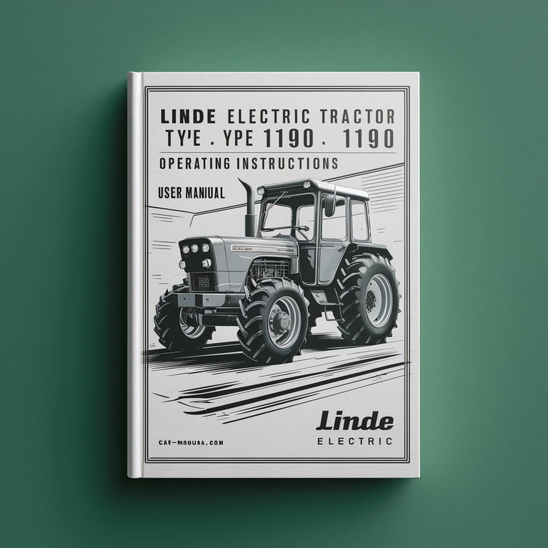 Tracteur électrique Linde type 1190 : P30 P50 Mode d'emploi (manuel d'utilisation)