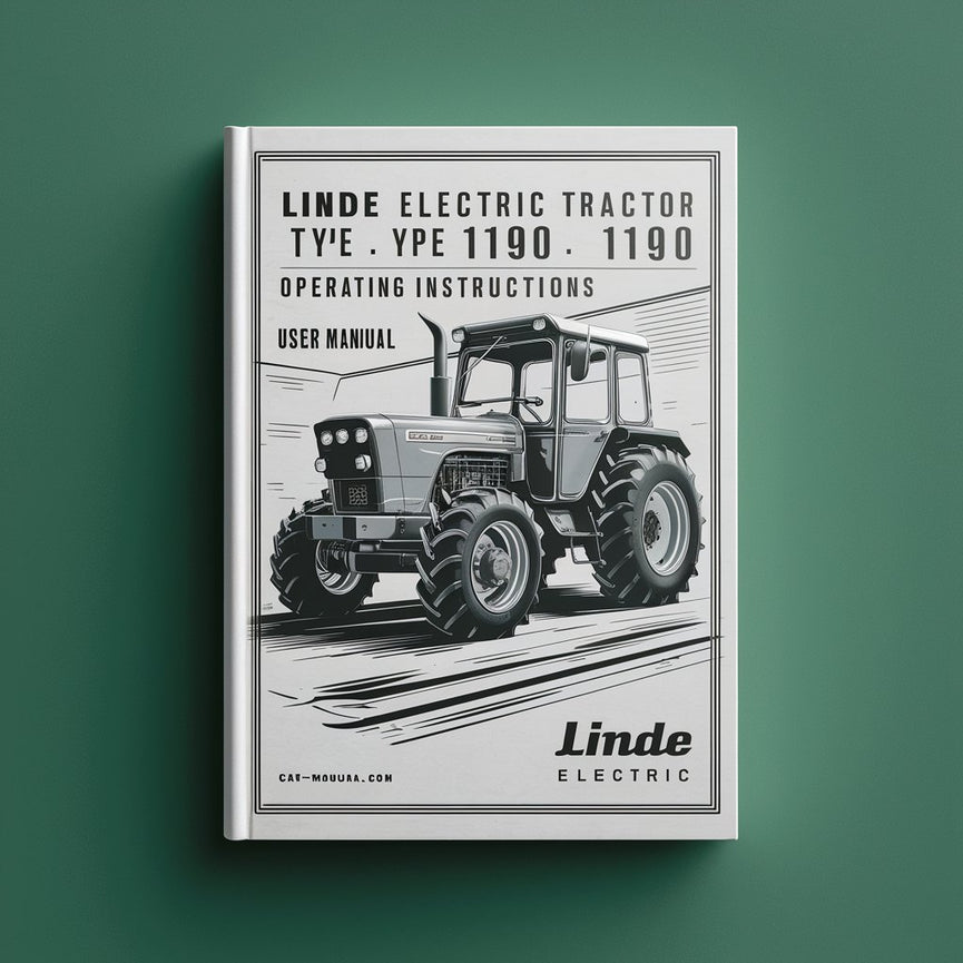 Manual de instrucciones del tractor eléctrico Linde tipo 1190: P30 P50 (manual del usuario)