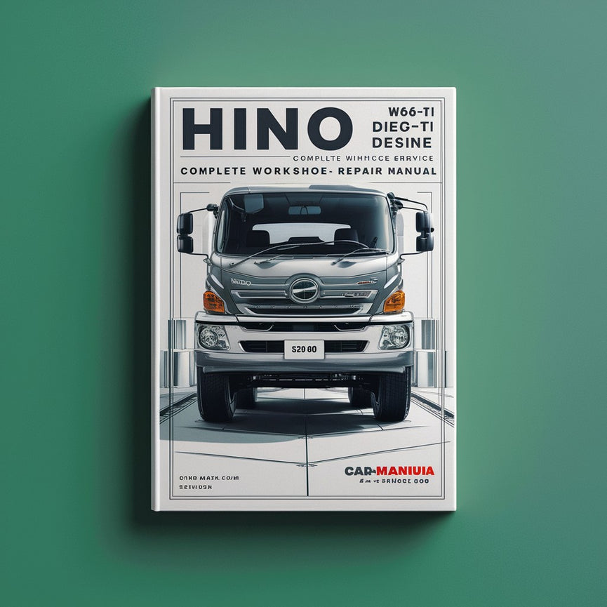 Manual completo de reparación y servicio del motor diésel Hino W06d W06d-ti