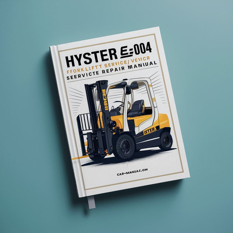 Manual de servicio y reparación de montacargas Hyster E004 (S80XMBCS)