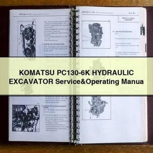 KOMATSU PC130-6K HYDRAULIC Excavator Service&Operating Manua