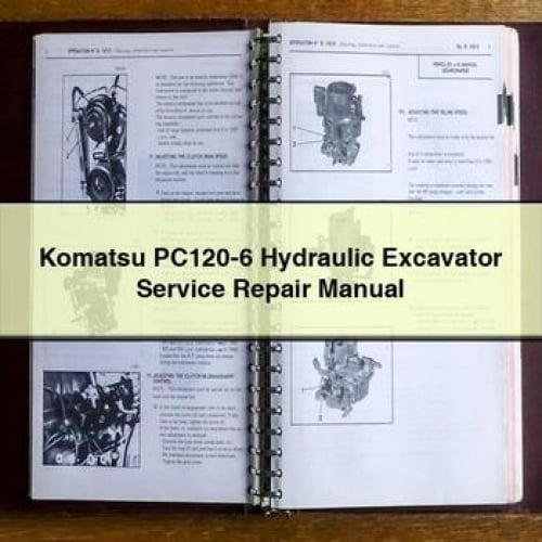 Manual de servicio y reparación de la excavadora hidráulica Komatsu PC120-6