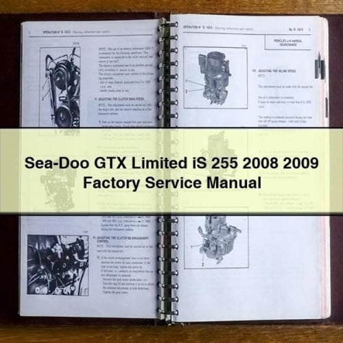 Sea-Doo GTX Limited iS 255 Service Manual (2008-2009)