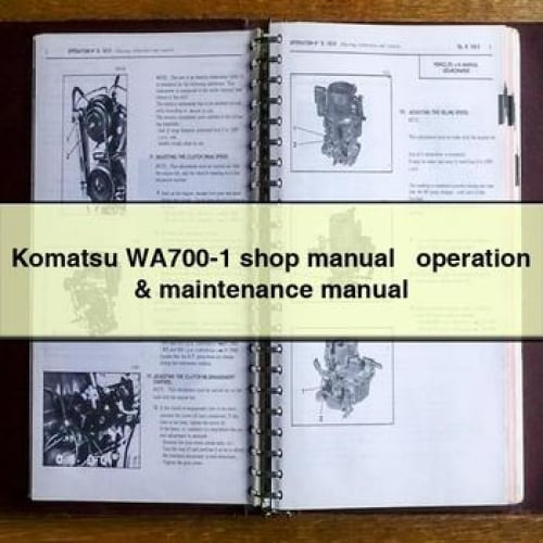 Manual de taller y manual de operación y mantenimiento de Komatsu WA700-1