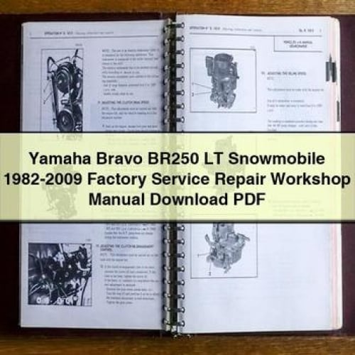 Yamaha Bravo BR250 LT Snowmobile Service Manual (1982-2009)