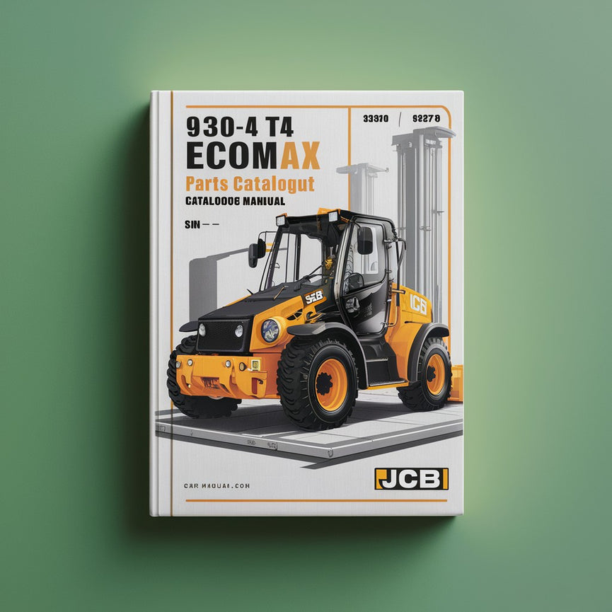 Manual del catálogo de piezas de la carretilla elevadora JCB 930-4 T4 ecoMax (número de serie: 02363578-02365578)