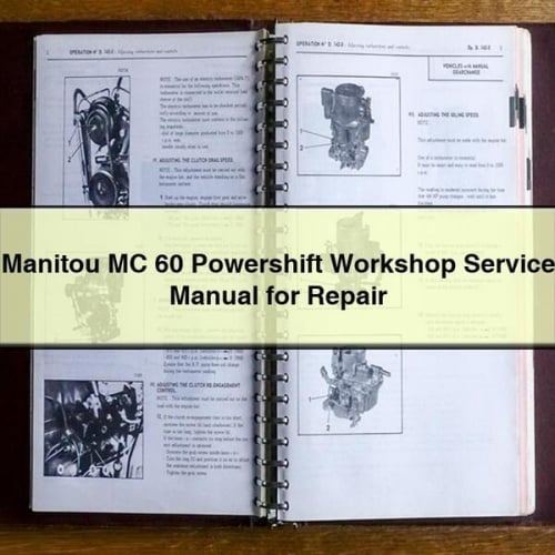 Manitou MC 60 Powershift Workshop Service Manual for Repair PDF Download