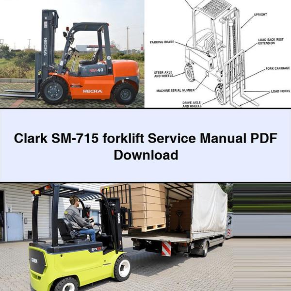 Manual de servicio de la carretilla elevadora Clark SM-715