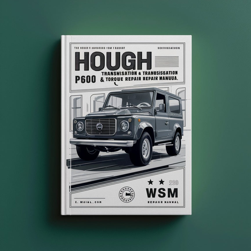 Hough P600 Transmission & Torque Converter WSM Service Repair Manual