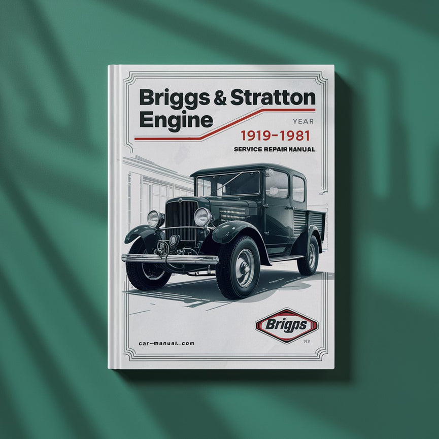 Manual de servicio y reparación de motores BRIGGS &amp; STRATTON 1919-1981