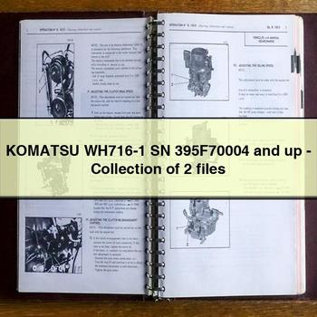 KOMATSU WH716-1 SN 395F70004 and up - Collection of 2 files