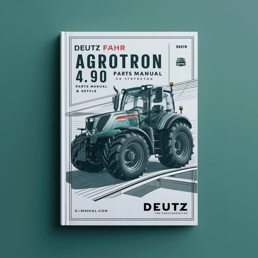 Manual de piezas y servicio del tractor Deutz Fahr Agrotron 4.90