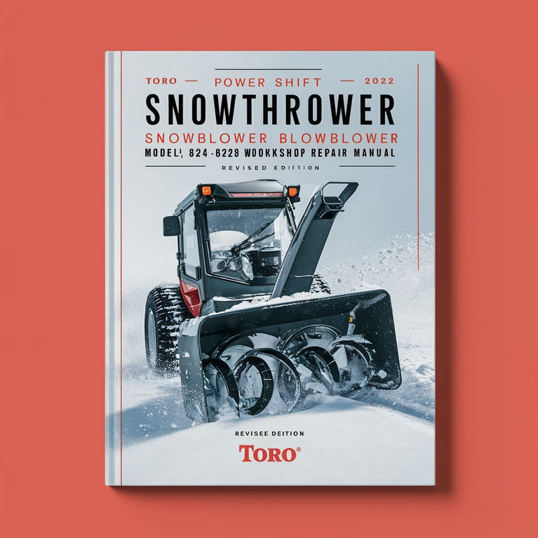 Toro Power Shift Snowthrower Snowblower Blower Model 624 824 828 1132 Service Workshop Repair Manual PDF Download