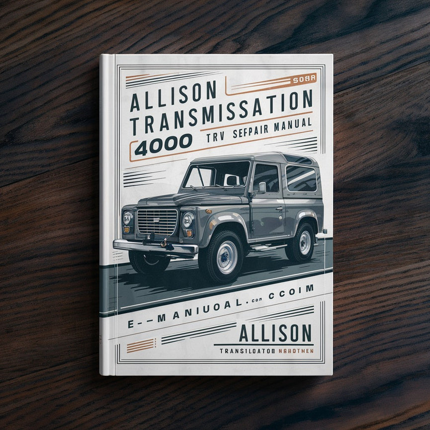 Manual de servicio de transmisión Allison 4000 TRV