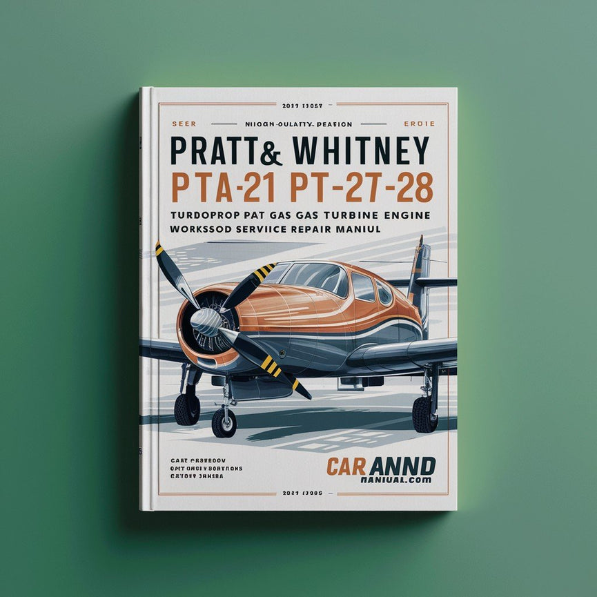 Manuel de réparation et d'entretien complet des pièces du moteur à turbine à gaz à turbopropulseur Pratt &amp; Whitney PT6A PTA-21 PTA-27 PTA-28