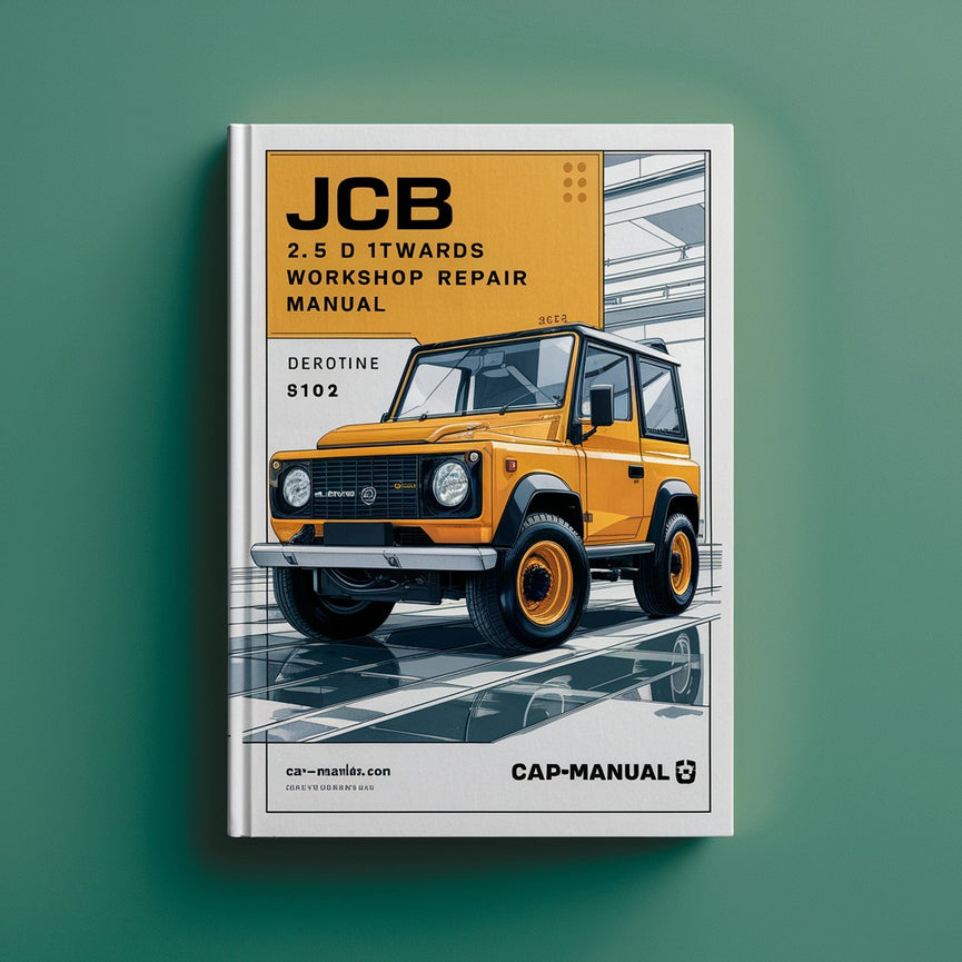 Manual de servicio del taller JCB 2.5 D 1176570 en adelante