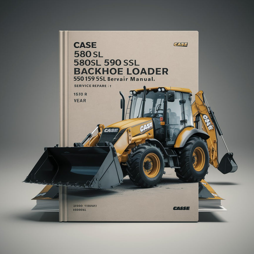 Case 580L 580SL 590SL Backhoe Loader 580 590 Super L Service Repair Manual-Improved-PDF