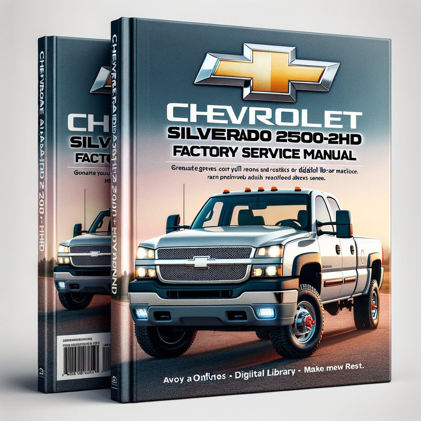 Manual de servicio de fábrica de Chevrolet Silverado 2500HD 2000-2006